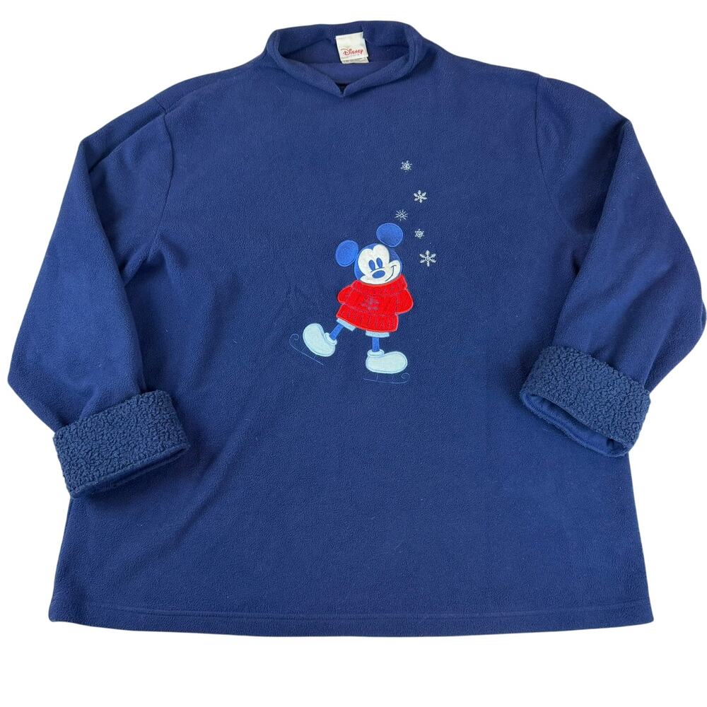 Disney Store Mickey Mouse Fleece Sweatshirt XL Winter